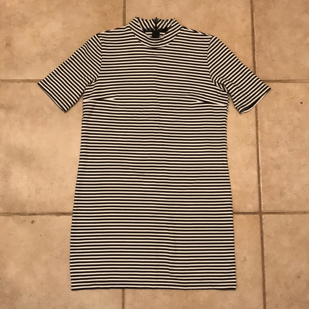 Black/White Striped Dress